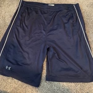 Navy Under Armour Athletic Shorts size Large